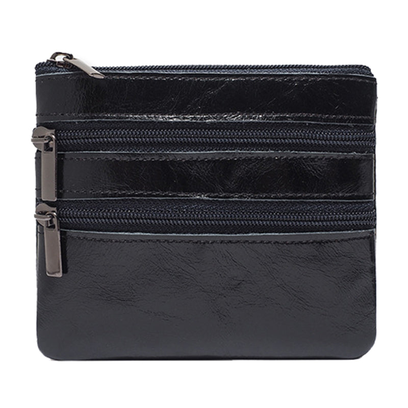 AP201 Stylish Cowhide Leather Small Wallet Zipper Pocket Design Cards Coins Cash Holder Purse AP201 Stylish Cowhide Leather Small Wallet Zipper Pocket Design Cards Coins Cash Holder Purse